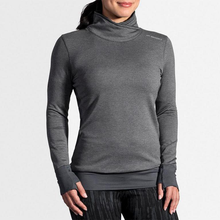 Brooks Notch Thermal Långärmad Löpartröja Dam 068453-VNW Grå